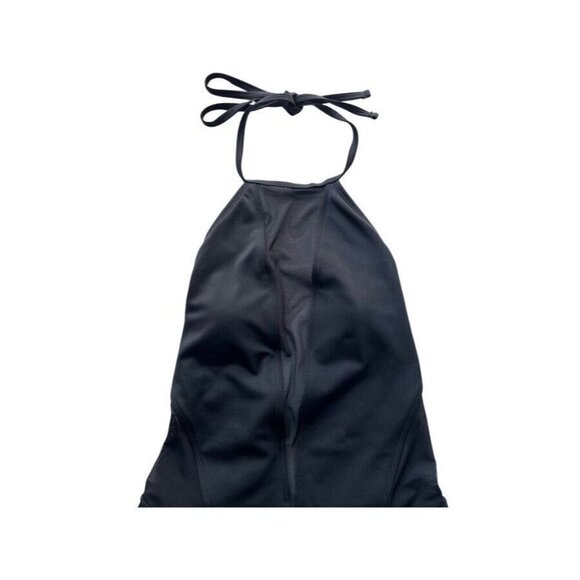 Ted Baker London Black Mesh Panel Halter one piece Swimsuit size 1 - Picture 3 of 10